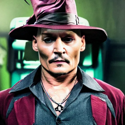 Image similar to johnny depp as captain picard