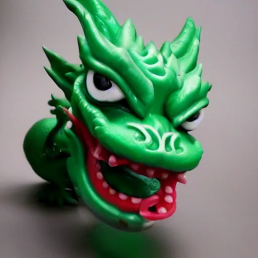 Prompt: dragon baby, cute, adorable, breathing out visably, smooth chinese dragon, big eyes