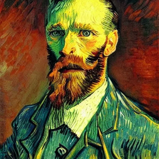 Image similar to a man with a beard, art by Tony sart, van gogh