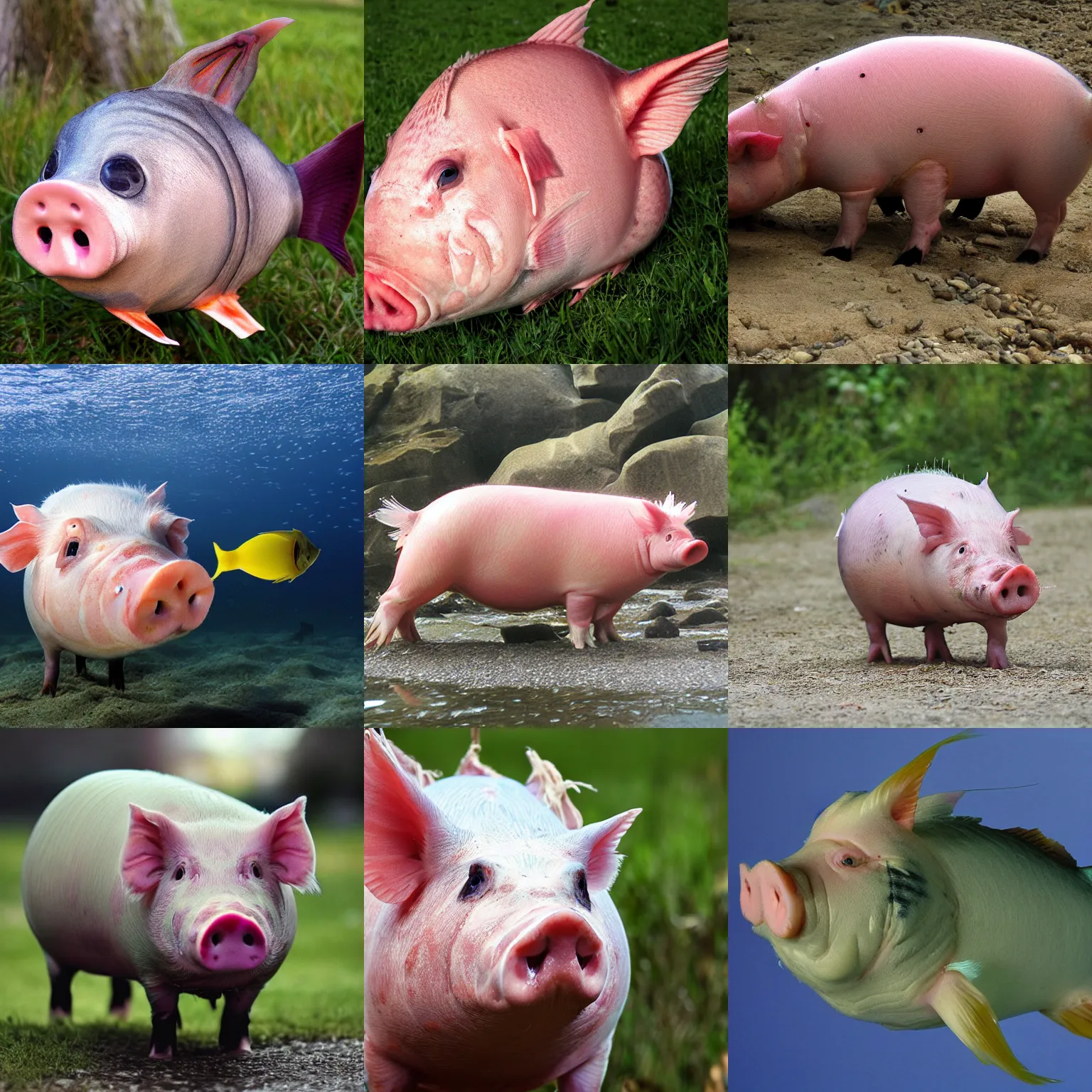 Image similar to fish pig, photo