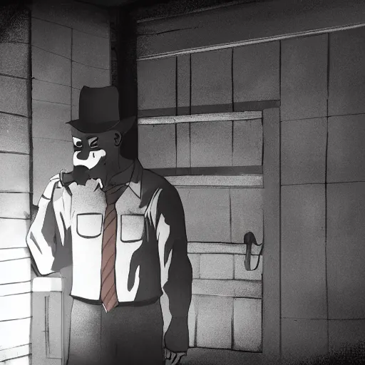 Image similar to noire detective shot with 4k dslr camera of James the detective horse. Bojack horseman inspired detective show. My home used to be stable, now lifes gone to trott. Donkey in a trenchcoat smoking acigar. MDMHay infused darkroom darkengine shot by netflix, high budget, cgi by james gunn.