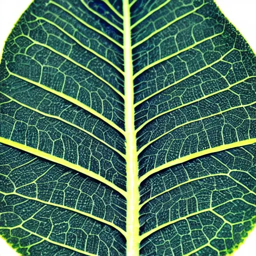 Prompt: the insane detail within one single leaf, unlimited knowledge, lifetimes spent on a fraction of what exists, boundless mystery