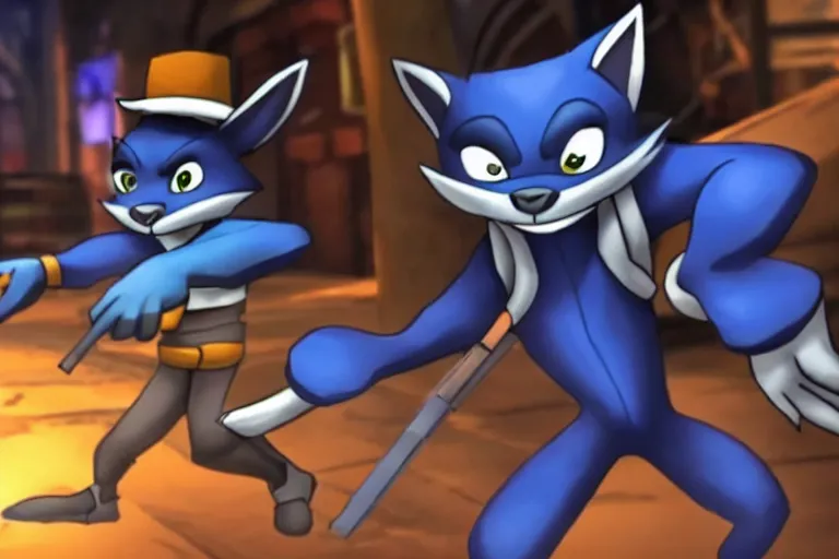 Movie poster of Sly Cooper 2, Highly Detailed,, Stable Diffusion