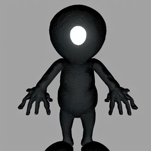 Prompt: a spooky ghost. playstation 1 3 d model.