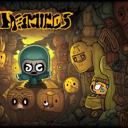 Prompt: the binding of isaac, among us skeld