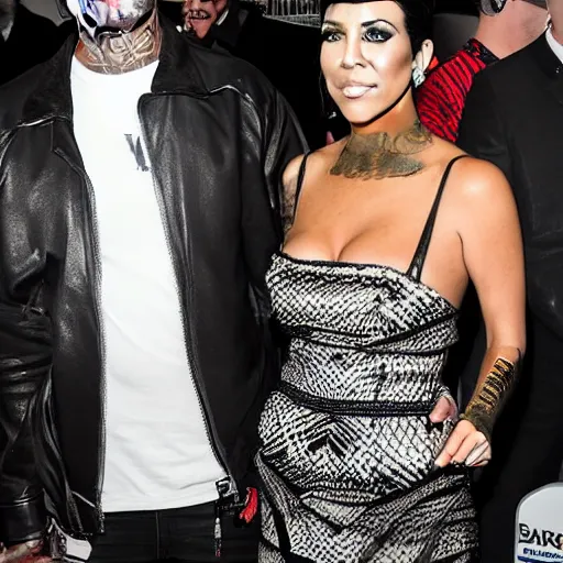 Image similar to travis barker and kourtney kardashian