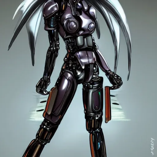 Image similar to battle angel alita!! very cybernetic and highly detailed, in the style of vitaly bulgarov, nanogirl, nanogirl v 2, bulgarov. com, thegnomonworkshop