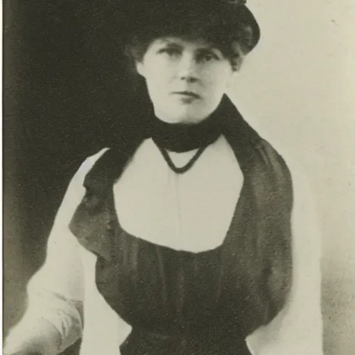 Image similar to early 1900s photograph of jessica rabitt