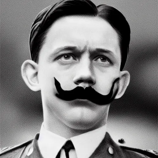 Image similar to tom holland as adolf hitler with short mustache