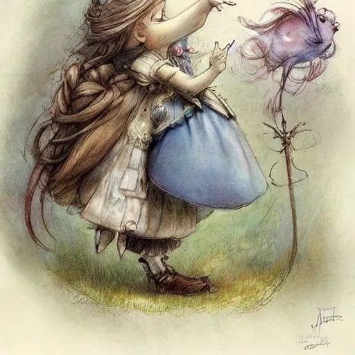 Prompt: ( ( ( ( ( alice in wonderland disney. muted colors. ) ) ) ) ) by jean - baptiste monge!!!!!!!!!!!!!!!!!!!!!!!!!!!