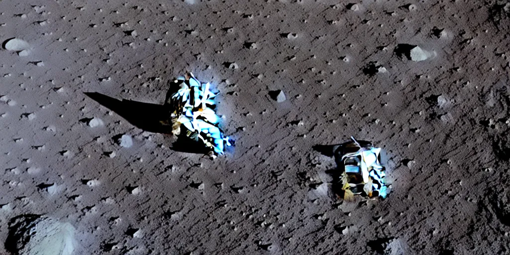 Image similar to A space engineer on the moon