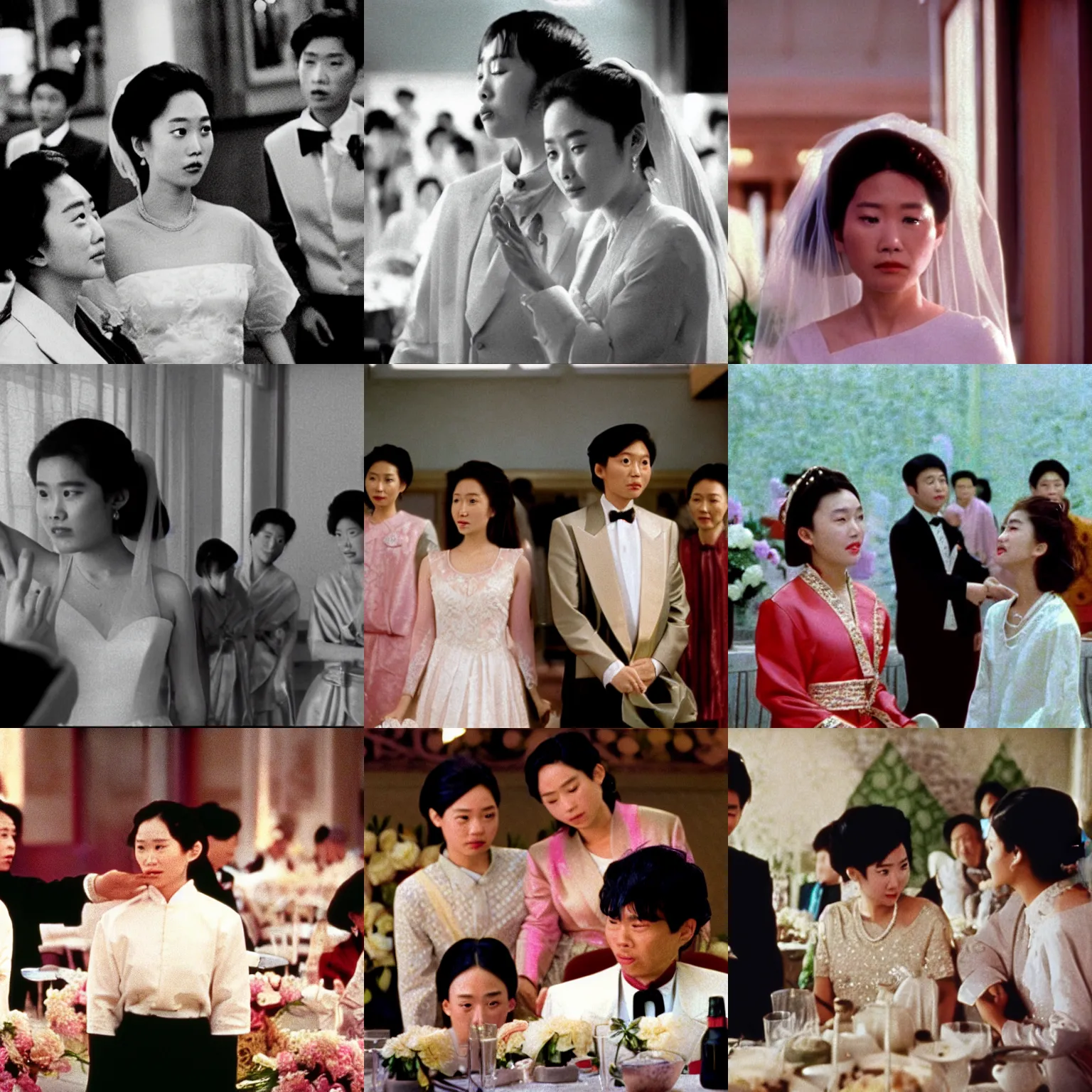 Prompt: a film still from the wedding banquet ( 1 9 9 3 )