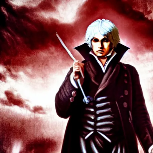 prompthunt: frank dillane as young dante from devil may cry 3, detailed,  full body