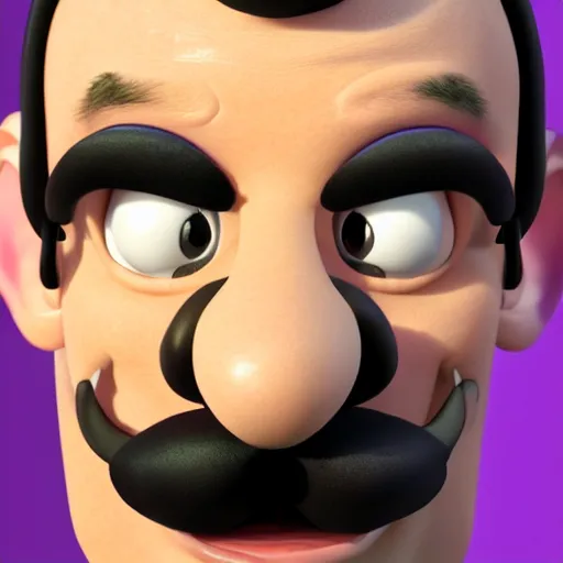 Prompt: a portrait of someone who looks like waluigi in real life as a real person, grotesque, disturbing, disgusting, realistic hyperrealistic 4 k resolution 8 k resolution highly detailed very detailed extremely detailed hd quality detailed face very detailed face extremely detailed face trending on artstation, modern portrait, modern photograph