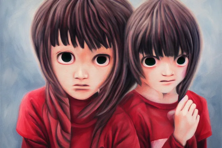 Image similar to infinitely detailed oil painting of yume nikki, by emi kuraya, atmospheric