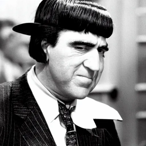 Prompt: moe howard in the godfather