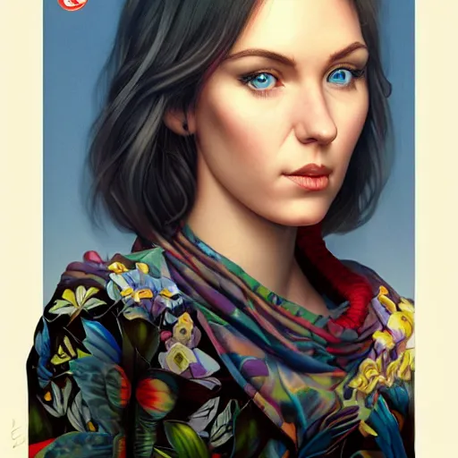 Image similar to sarah down finder portrait, Pixar style, by Tristan Eaton Stanley Artgerm and Tom Bagshaw.