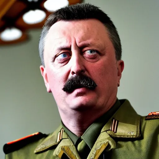 Image similar to Igor Ivanovich Strelkov wants the total war