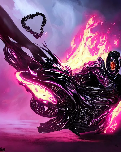 Image similar to ghost rider symbiote, purple and red variant, dynamic lighting, fantasy concept art, trending on art station, stunning visuals, creative, cinematic, ultra detailed, comic strip style