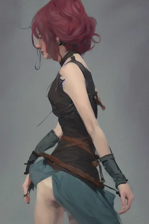 Image similar to rpg character art of a rogue woman, laced dress, half body shot, gorgeous face, by jeremy lipking, by studio ghibli, by disney, video game fanart, digital art