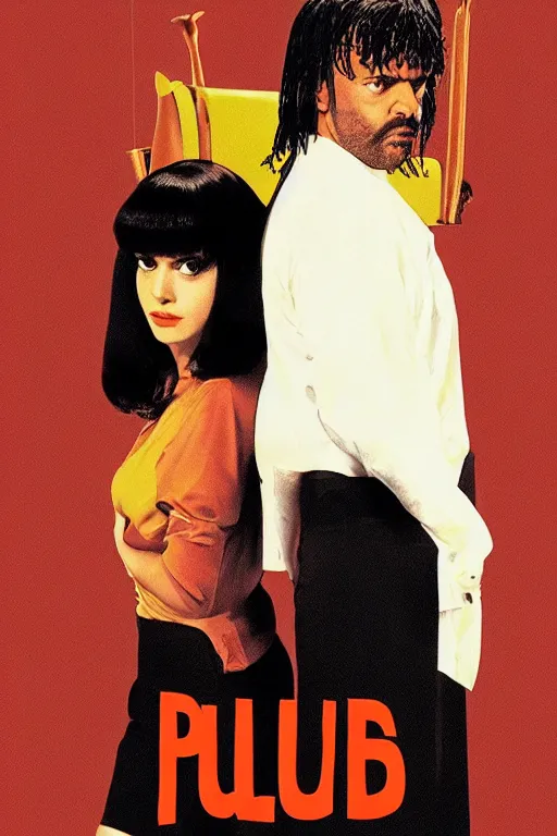 Image similar to pulp fiction by pedro almodovar