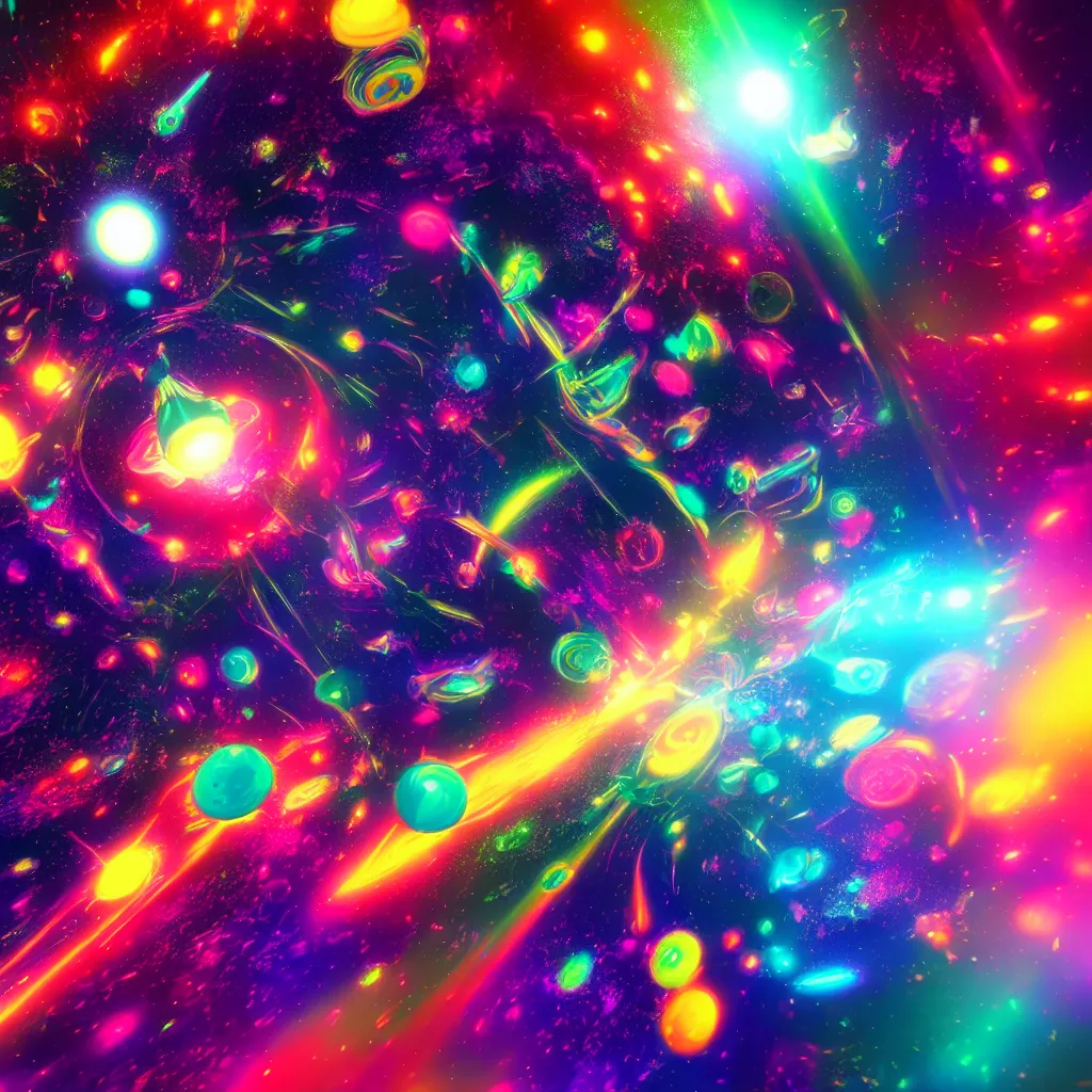 Image similar to colorful magic singularity in space, psydelic, ultra detailed, octane render, 8 k