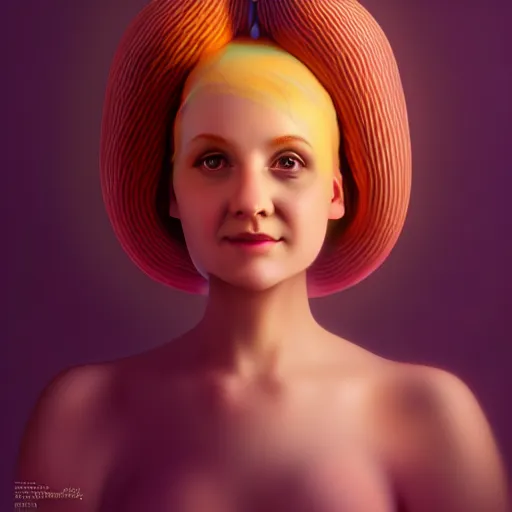 Prompt: portrait of a bundt cake wearing a dress, digital art, cinematic, ultradetail, 8k, painting, imaginefx, cgsociety, trending on artstation