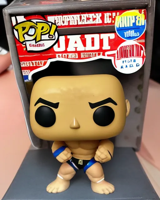 Image similar to Wrestler Funko Pop. Photographic, photography