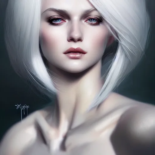 Prompt: Xanxia Cultivator, white hair, gorgeous, amazing, elegant, intricate, highly detailed, digital painting, artstation, concept art, sharp focus, illustration, art by Ross tran and kuvshinov, photography portrait by Paolo Roversi