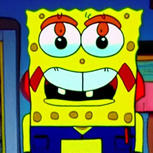 Image similar to Sponge Bob looks like a human