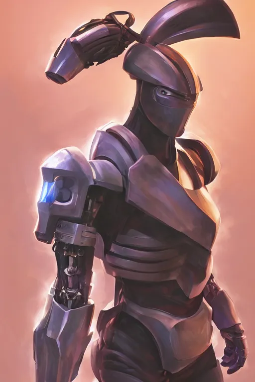 Image similar to epic mask helmet robot ninja portrait stylized as fornite style game design fanart by concept artist gervasio canda, behance hd by jesper ejsing, by rhads, makoto shinkai and lois van baarle, ilya kuvshinov, rossdraws global illumination radiating a glowing aura global illumination ray tracing hdr render in unreal engine 5