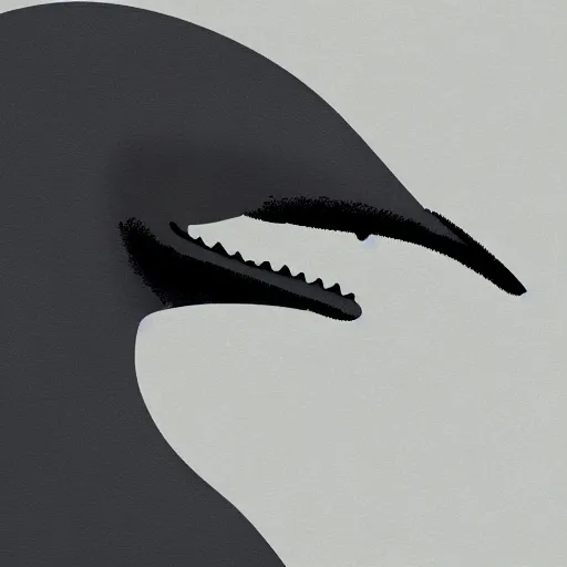 Image similar to An anthropomorphic grey dolphin wearing a white lab-coat, digital painting, close-up