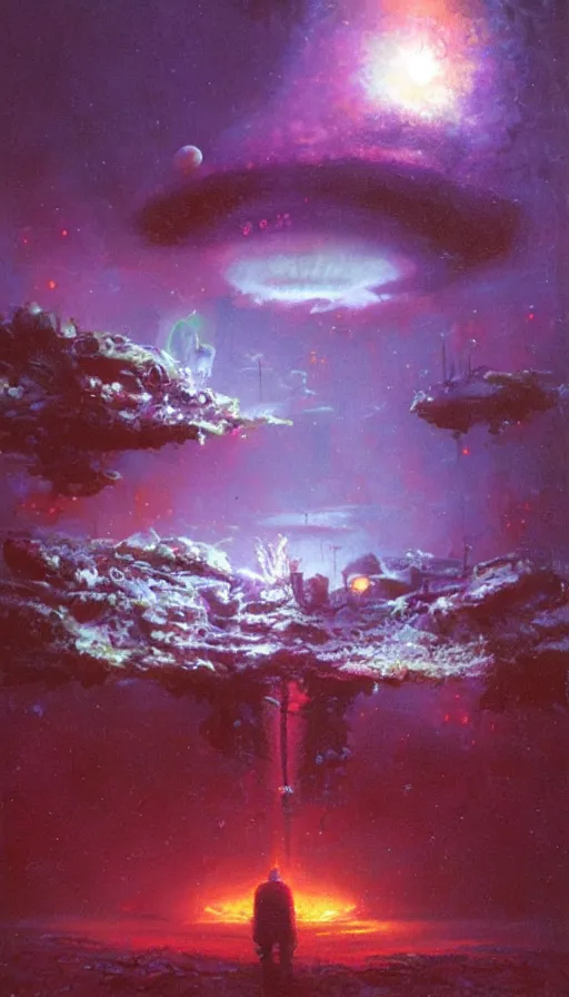 Image similar to the end of the world, by paul lehr,