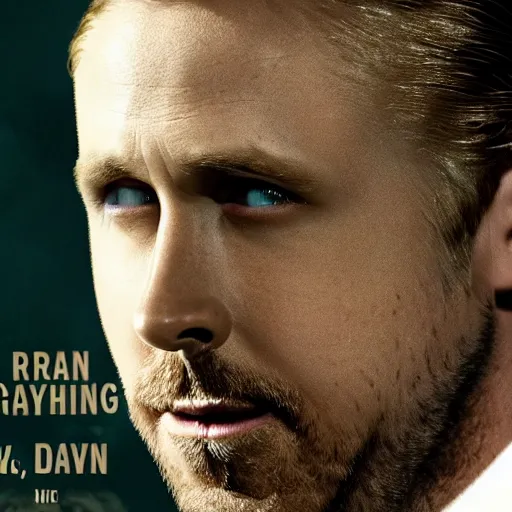 Prompt: a poster of ryan gosling playing martin luther king in a biopic, 4 k, film footage, highly detailed, movie poster