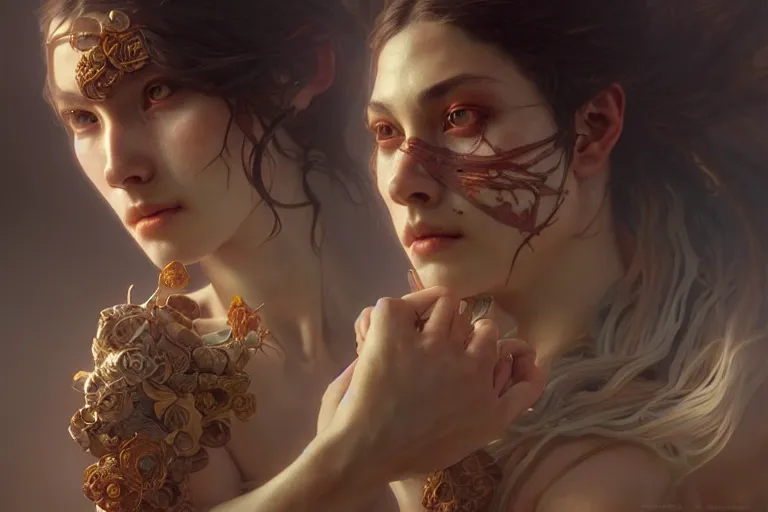 Image similar to ultra realistic, tzimisce, flesh, intricate details, eerie, highly detailed, octane render, 8 k, art by artgerm and alphonse mucha and greg rutkowski