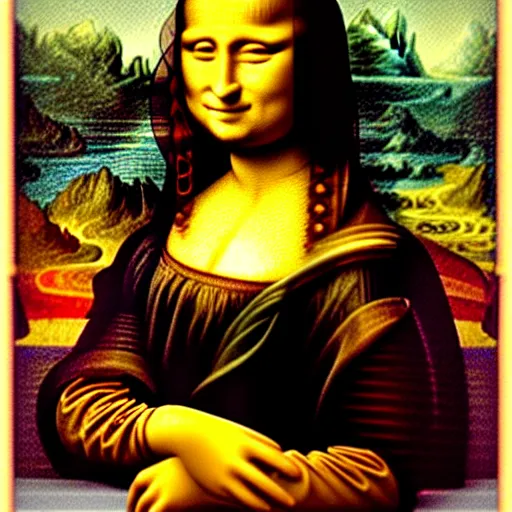 Image similar to mona lisa in the future