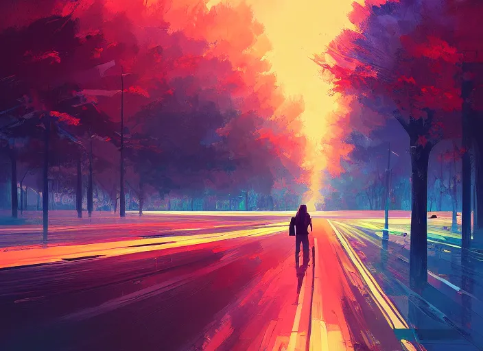 Image similar to A professional digital painting of with strange angles, by Alena Aenami, trending on Artstation