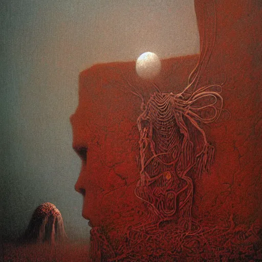 Image similar to mathian by Beksinski