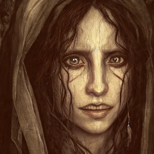 Image similar to a wlop 3 d render of very very very very highly detailed beautiful mystic portrait of the curse of la llorona and horror background by anton pieck, intricate, extremely detailed, digital painting, artstation, concept art, smooth, sharp focus, illustration, intimidating lighting, incredible art,