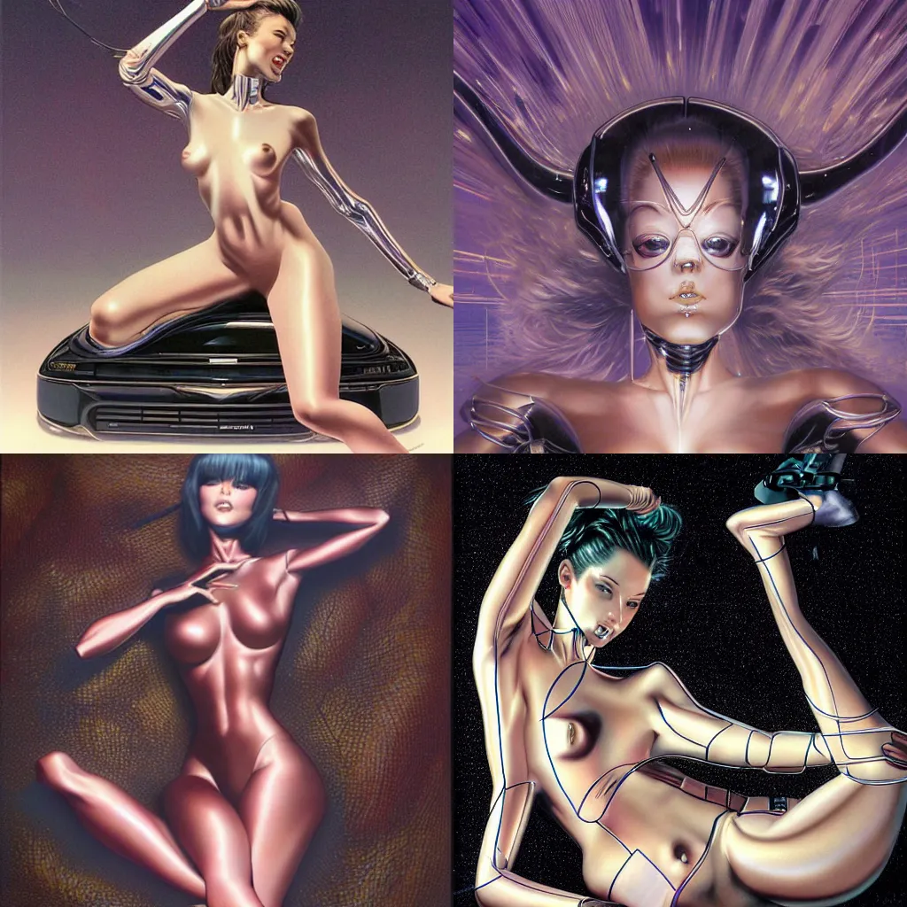 Prompt: by hajime sorayama