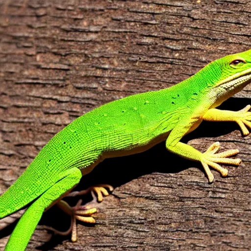 Prompt: green anole,