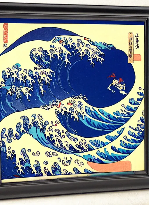 Image similar to third reef pipeline by katsushika hokusai