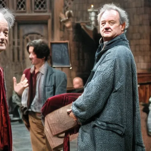 Prompt: bill murray in harry potter
