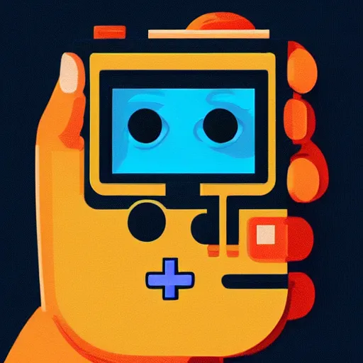 Image similar to face icon stylized minimalist game boy color, loftis, cory behance hd by jesper ejsing, by rhads, makoto shinkai and lois van baarle, ilya kuvshinov, rossdraws global illumination