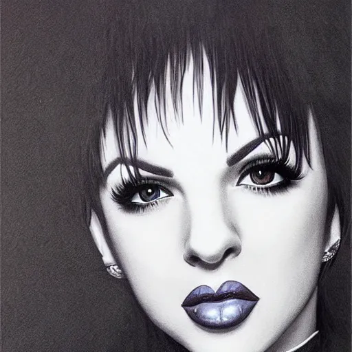 Image similar to liza minnelli drawn by artgerm