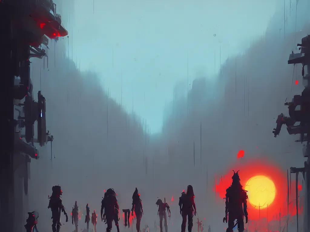 Image similar to horror painting of judgment day, artstation, by atey ghailan, ismail inceoglu, michal lisowski