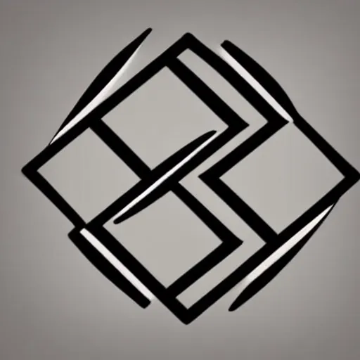 Prompt: s letter, geometric logo, abstract, symmetrical