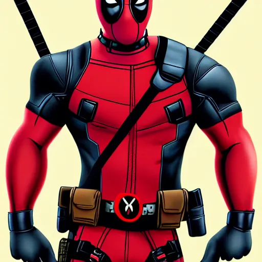 Image similar to deadpool in family guy digital art 4 k detailed super realistic