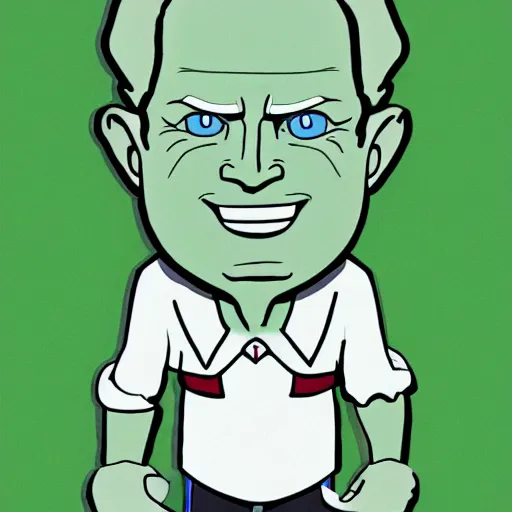 Image similar to cel - shaded image of joe biden as tingle from legend of zelda, by studio ghibli