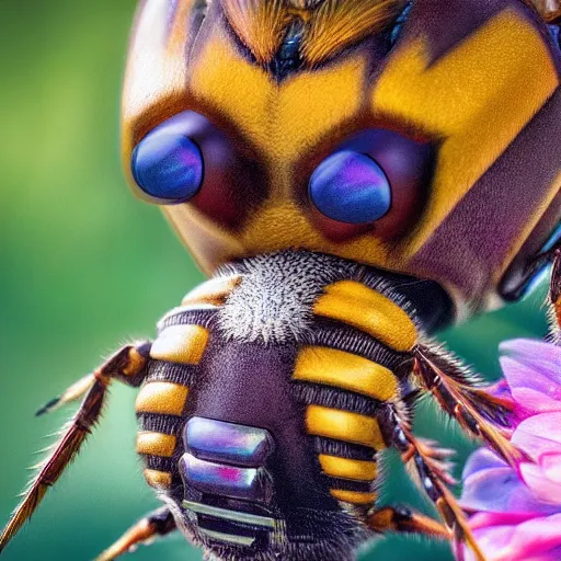 Image similar to national geographic photo of beedrill, pokemon in the wild, intricate, portrait, 8 k highly professionally detailed, hdr, award winning